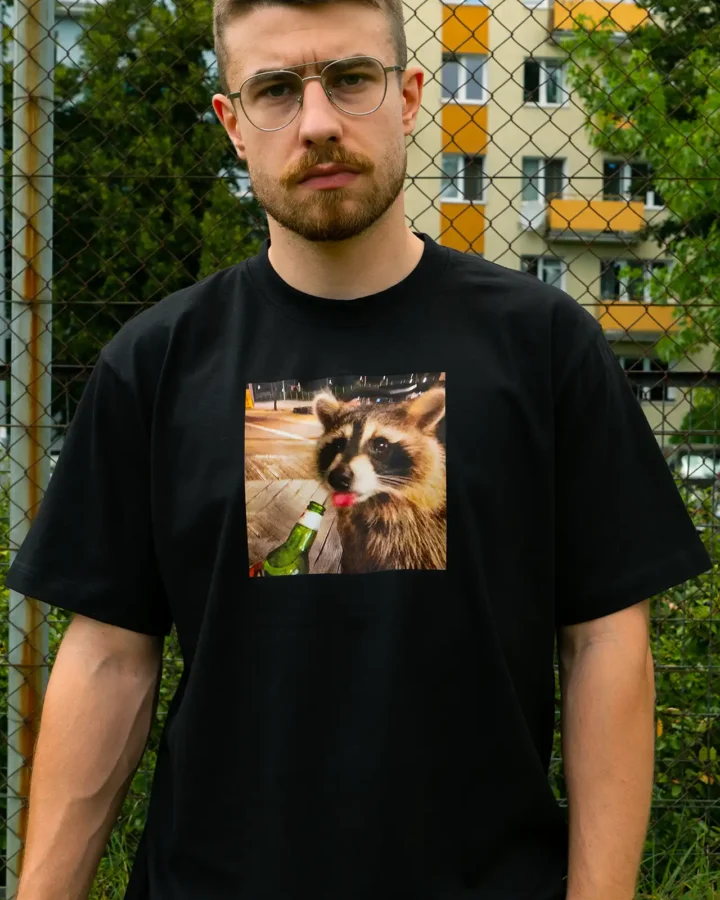 Koszulka Szop Szymek z Perłą 2 oversize Koszulka Szop Szymek z Perłą 2 oversize