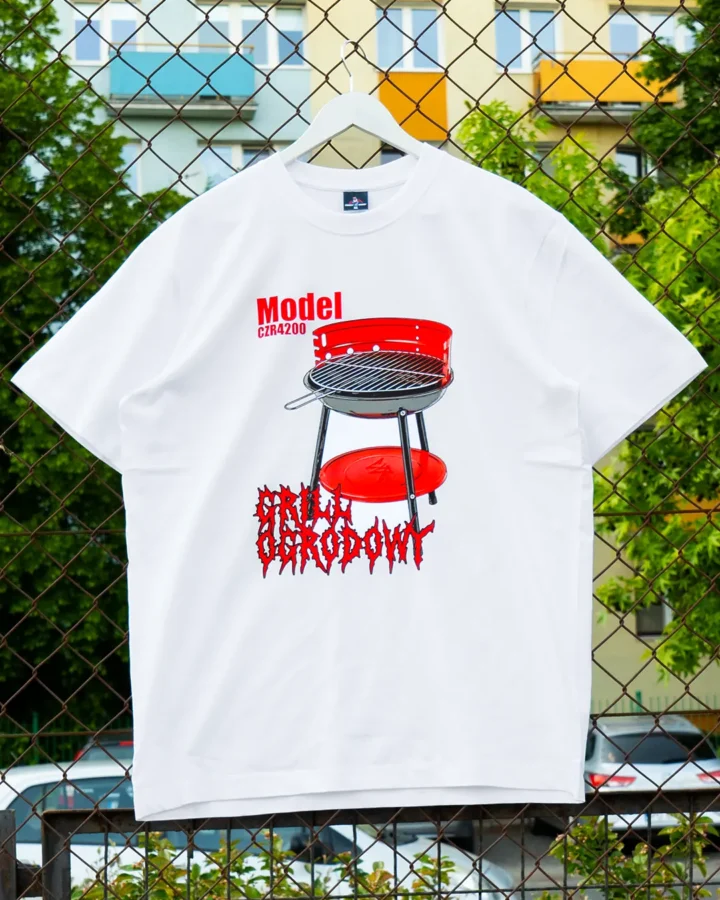 Koszulka GRILL OGRODOWY biała [LIMITOWANA]