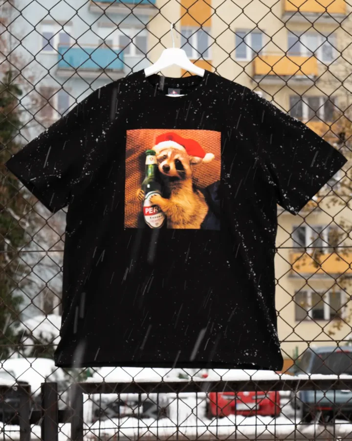 Koszulka Szop Mikołaj z perłą oversize [Limitowana]