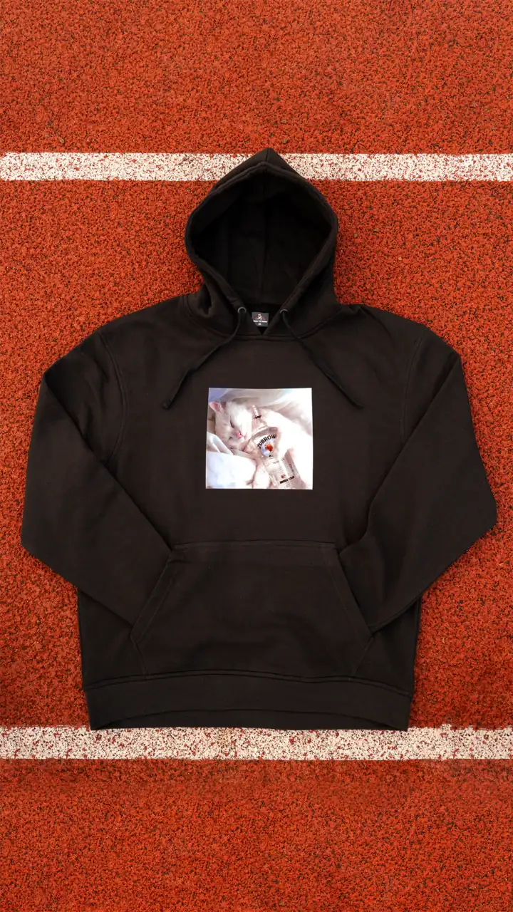 Kot Krzysiu z wódką BLUZA Kot Krzysiu z wódką BLUZA